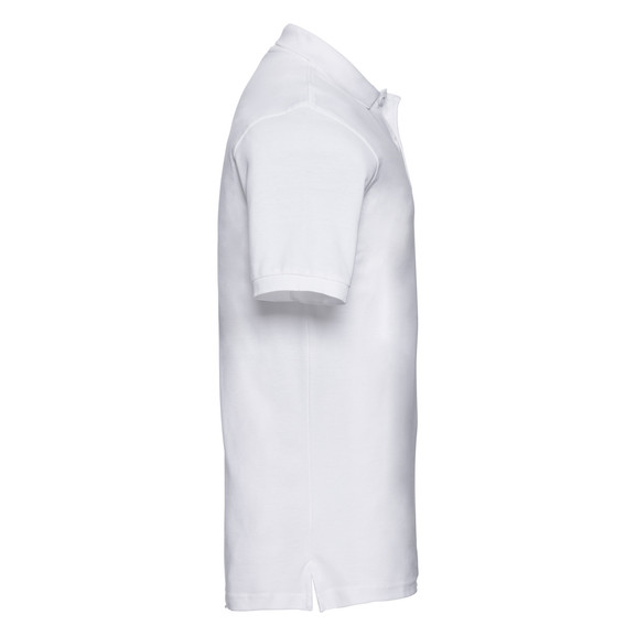 Biała koszulka męska polo 100% bawełna Russell