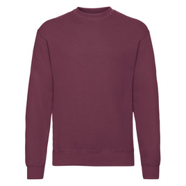 Burgundowa bluza męska Set-in Sweat Fruit of the Loom