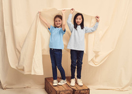 Szara koszulka dziecięca Valueweight Fruit of the Loom