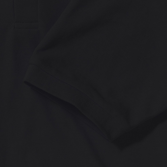 Czarna koszulka męska Polycotton Polo Russell