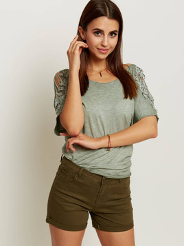 Szorty khaki Yups wmu0533.R69