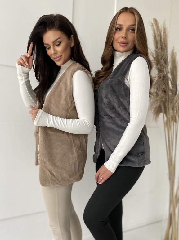 Kamizelka beżowa Yups LP-018.R40