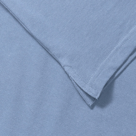 Błękitna koszulka męska polo 100% bawełna Russell