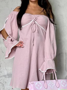 Sukienka różowa By o la la axp0803.S40