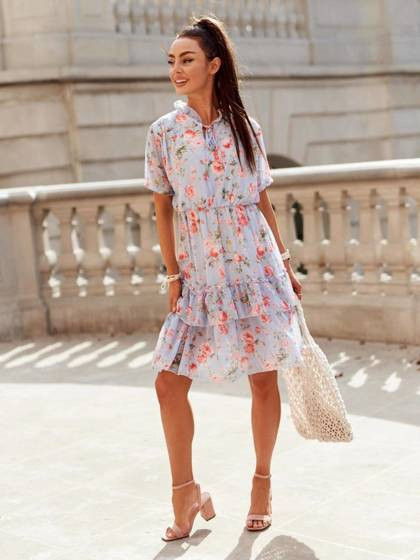 Sukienka niebieska Yups cwd0460.R34