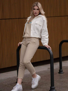 Kurtka ecru LeMonada cxp1086.ecru 