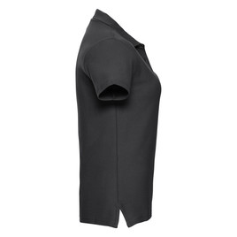 Antracytowa koszulka polo damska z bawełny Ultimate Russell