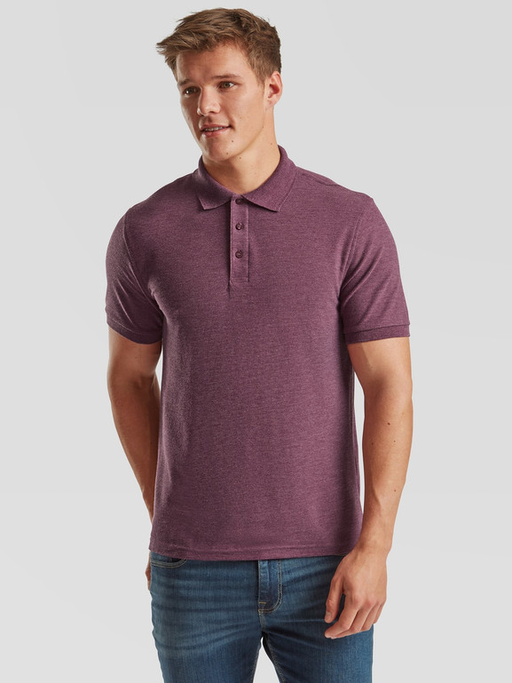 Burgundowa koszulka męska Iconic Polo Friut of the Loom