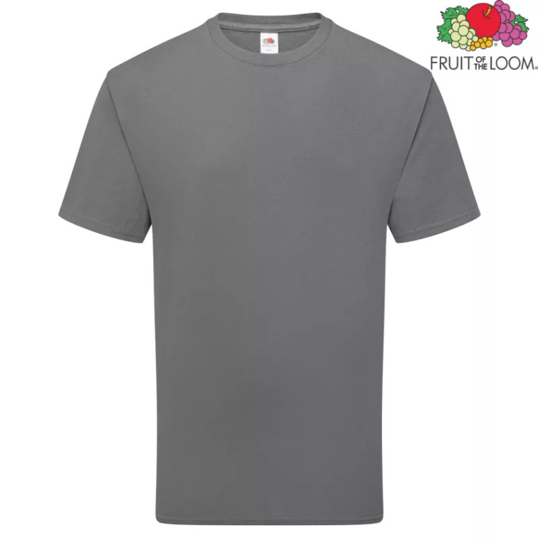 Grafitowa koszulka Pure Cotton T  Fruit of the Loom