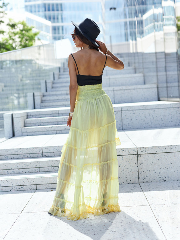 Sukienka żółta By o la la wxp0804.R06