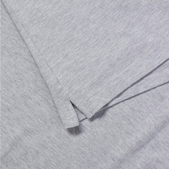 Jasno szara męska koszulka Stretch Polo z gładkiej bawełny ring-spun Russell