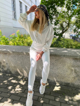 Spodnie sportowe białe Cocomore cmgSD1226.R01 