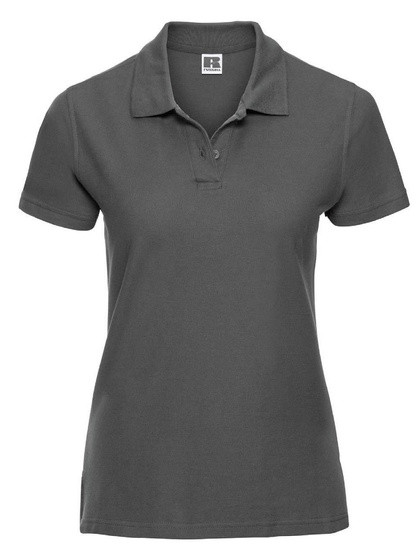 Antracytowa koszulka polo damska z bawełny Ultimate Russell