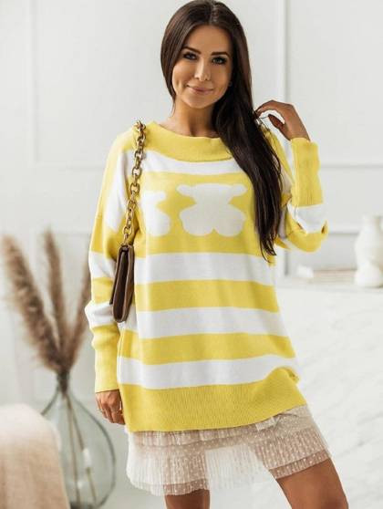 Sweter żółty Cocomore cmgB151.S09