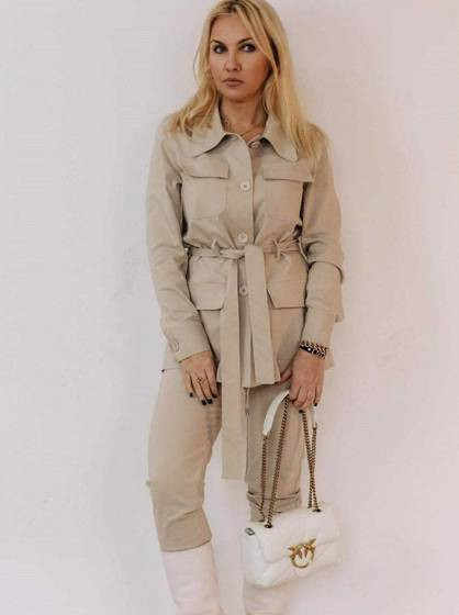 Żakiet beżowy LeMonada cxp0565.R65