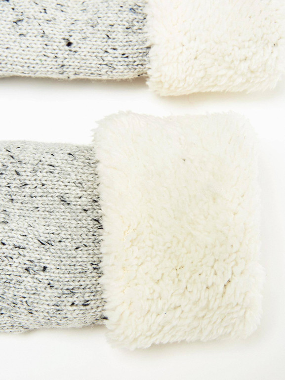 Rękawiczki szary melange Yups bx4064.R03