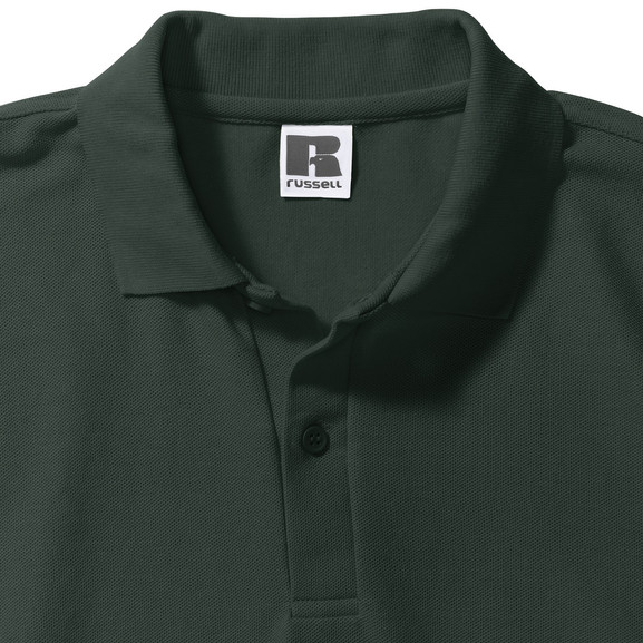 Zielona koszulka męska Polycotton Polo Russell