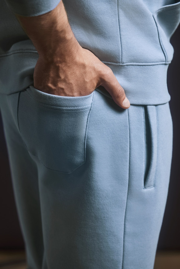 Niebieskie męskie spodnie dresowe Authentic Jog Pant Russell