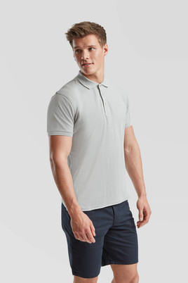 Jasno szara koszulka męska Iconic Polo Friut of the Loom