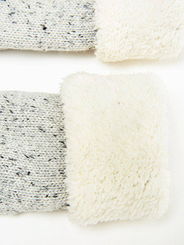 Rękawiczki szary melange Yups bx4064.R03