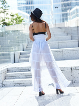 Sukienka biała By o la la wxp0804.R01