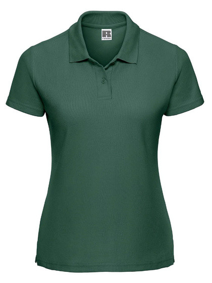 Zielona koszulka damska Polycotton Polo Russell