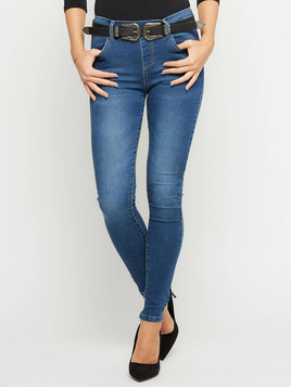 Jegginsy niebieskie DENIM cxj8828.R14