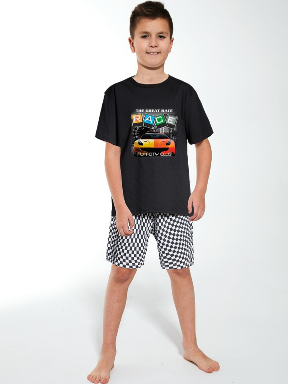 Piżama Cornette Kids Boy 219/107 Speed 86-128 czarny